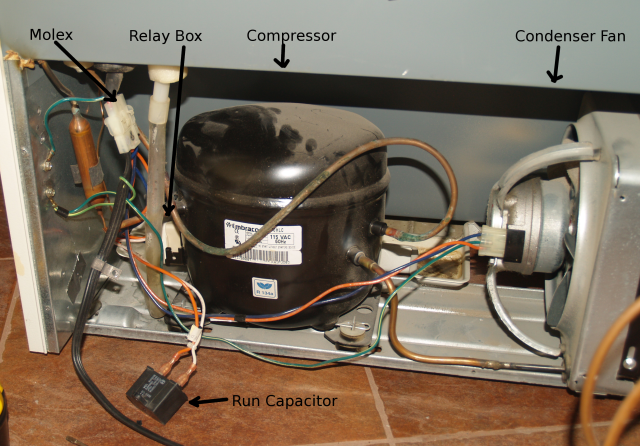 fridge not working compressor hot